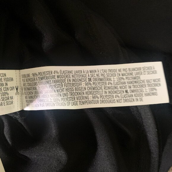 FOREVER 21 WOMEN'S BLACK LINED LACE V-BACK 3/4 SLEEVE DRESS SIZE SMALL-EUC - Picture 10 of 10